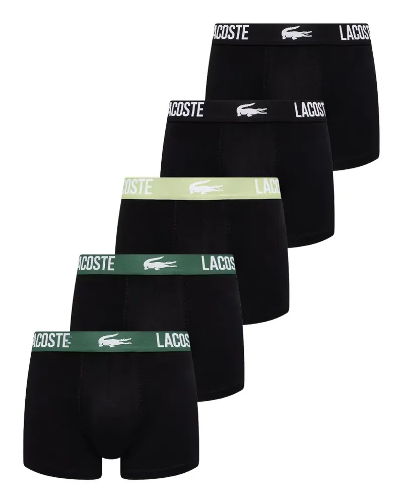 Lacoste logo-waistband boxers (set of five) - Schwarz Schwarz