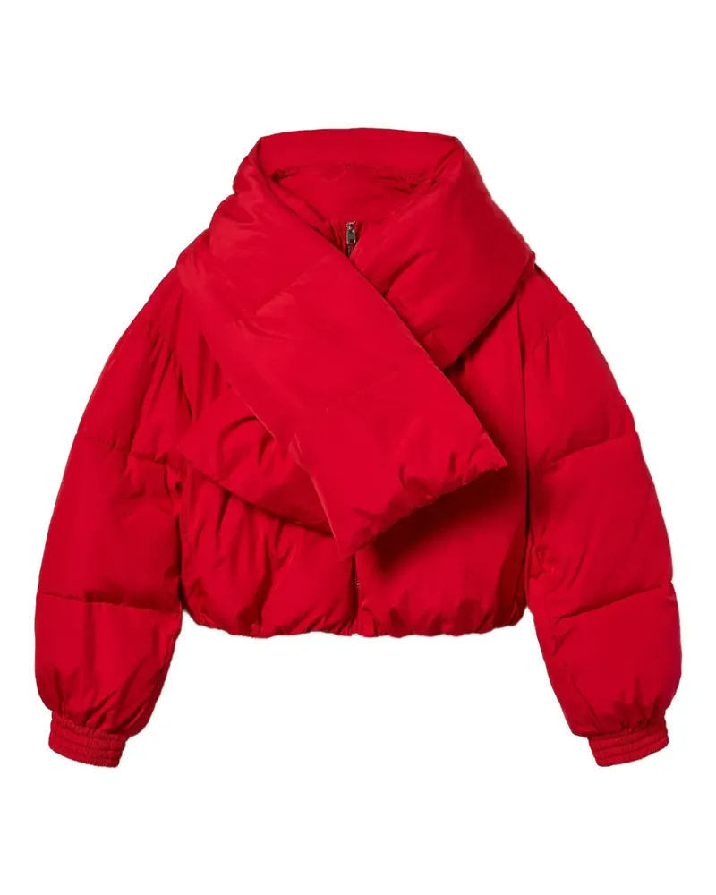 Twin-Set Steppjacke mit Schal - Rot Rot