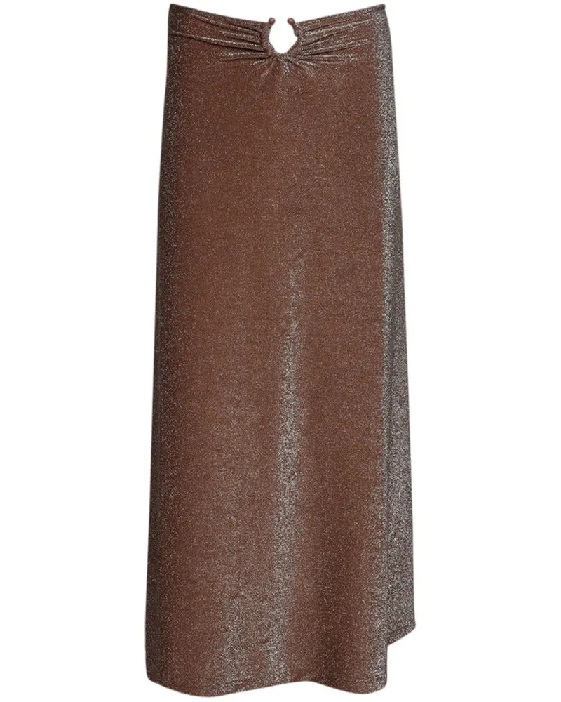 Johanna Ortiz Rainstorm Midirock - Braun Braun