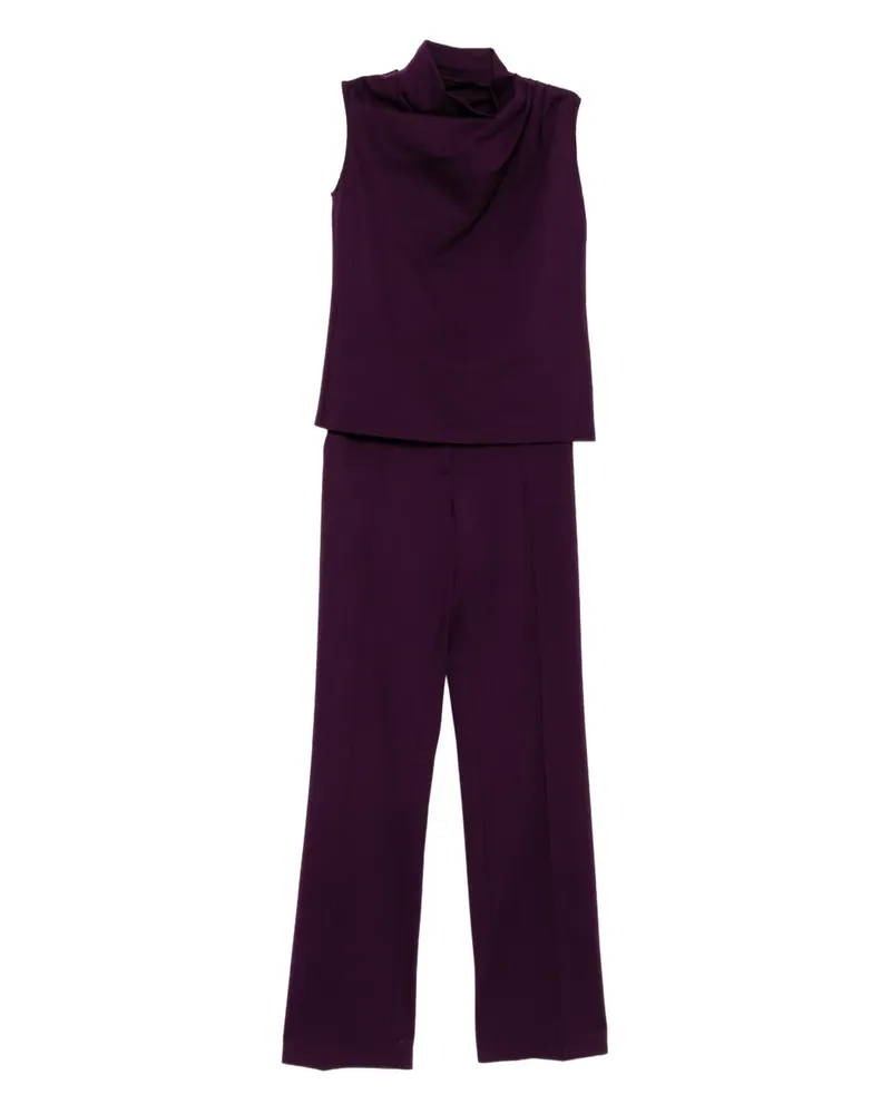 Saiid Kobeisy Ensemble-Top mit plissierten Schultern - Violett Violett