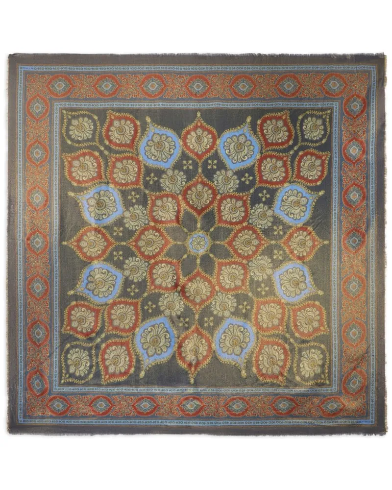 Etro Schal mit grafischem Print - Blau Blau