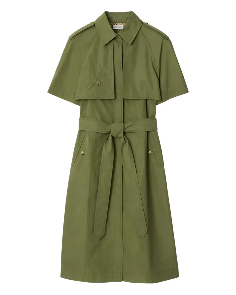 Burberry Minikleid mit Knopfverschluss - Grün Grün