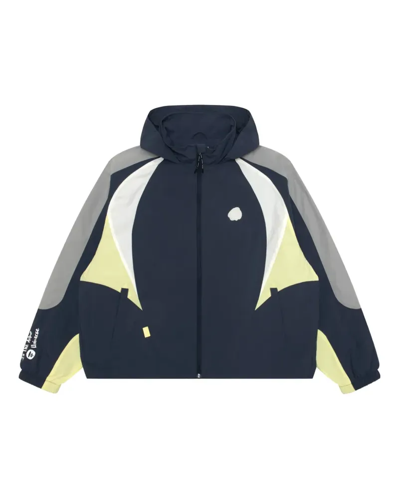 BAPE Aapeunvs Sportjacke mit Logo-Patch - Blau Blau