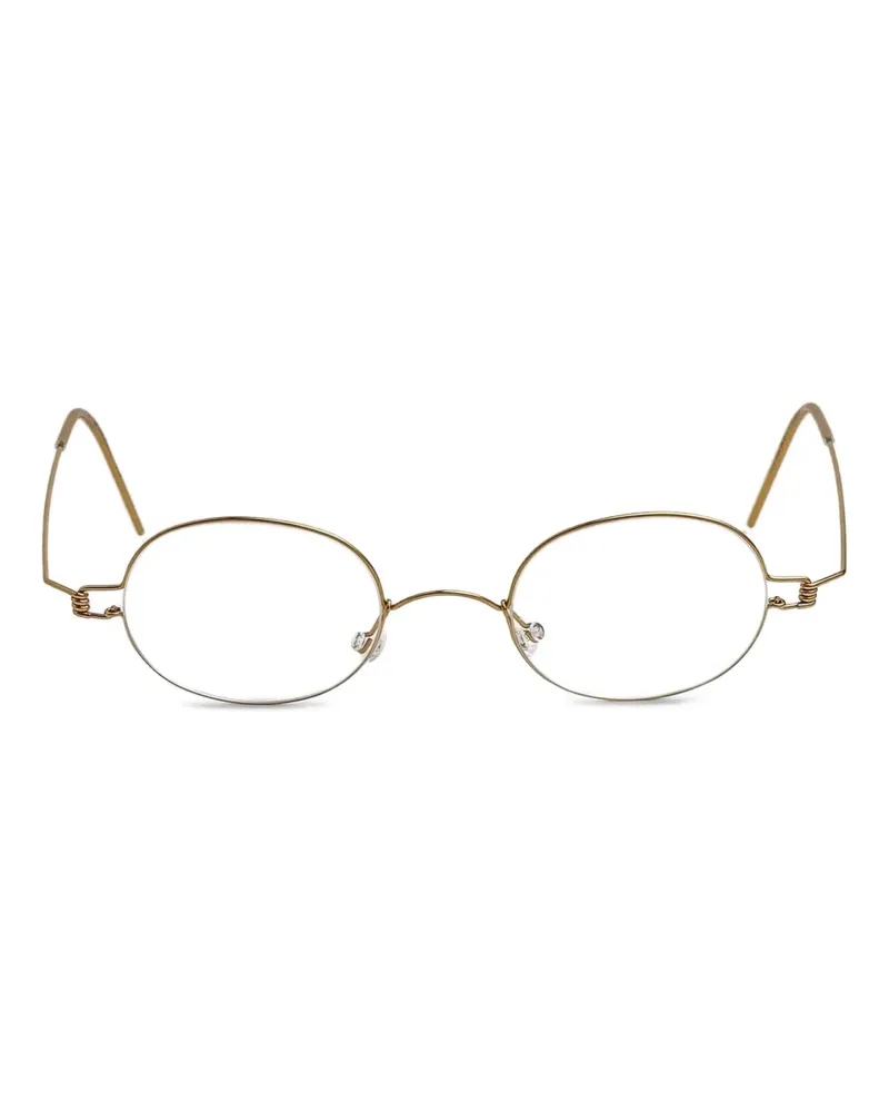 Lindberg Brille mit ovalem Gestell - Gold Gold