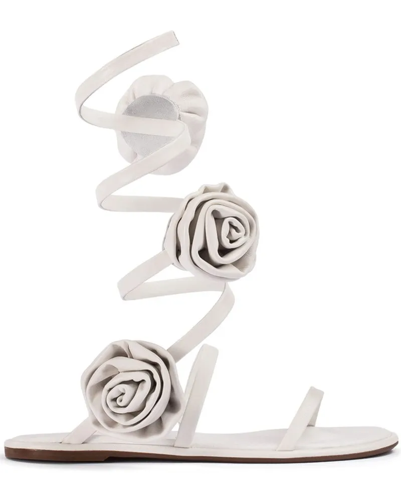 Le Silla Goddess Sandalen mit blumigen Applikationen - Nude Nude