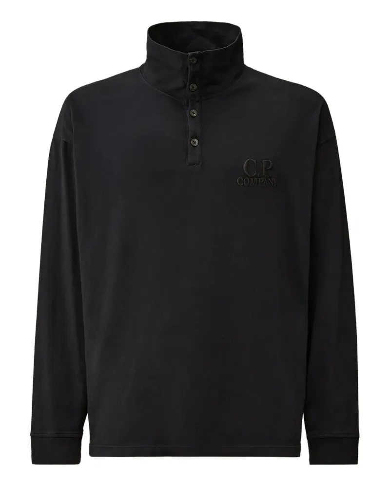 C.P. Company Poloshirt mit Logo-Stickerei - Blau Blau