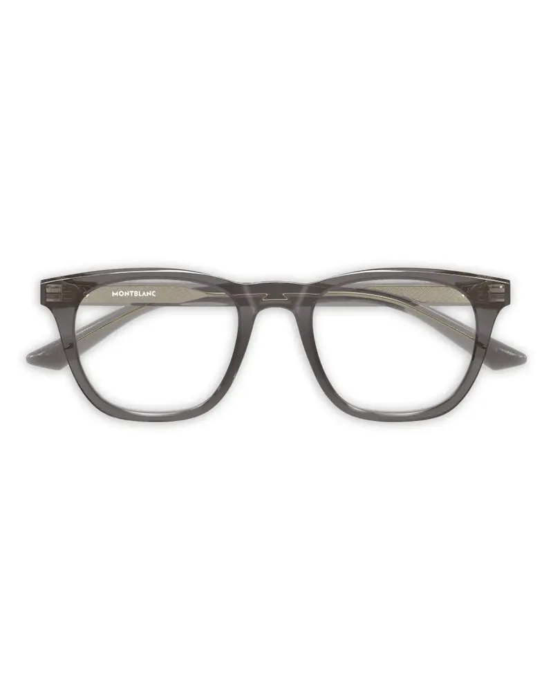 Montblanc Brille mit rundem Gestell - Grau Grau