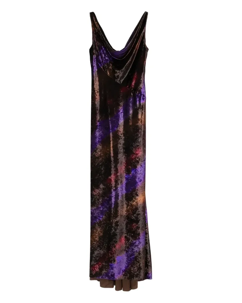 Amsale Abendkleid mit Print - Braun Braun