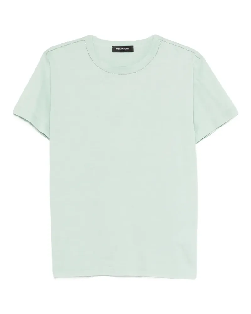 Fabiana Filippi T-Shirt mit Rundhalsausschnitt - Grün Grün