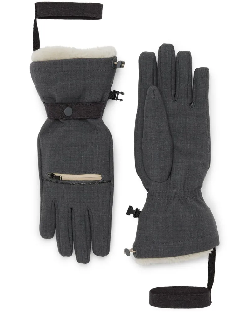 Brunello Cucinelli Tropical Luxury Handschuhe - Grau Grau