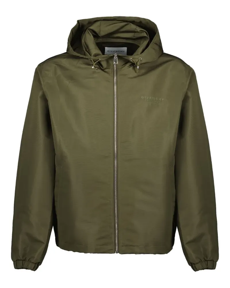 Givenchy Windbreaker mit Logo-Stickerei - Grün Grün