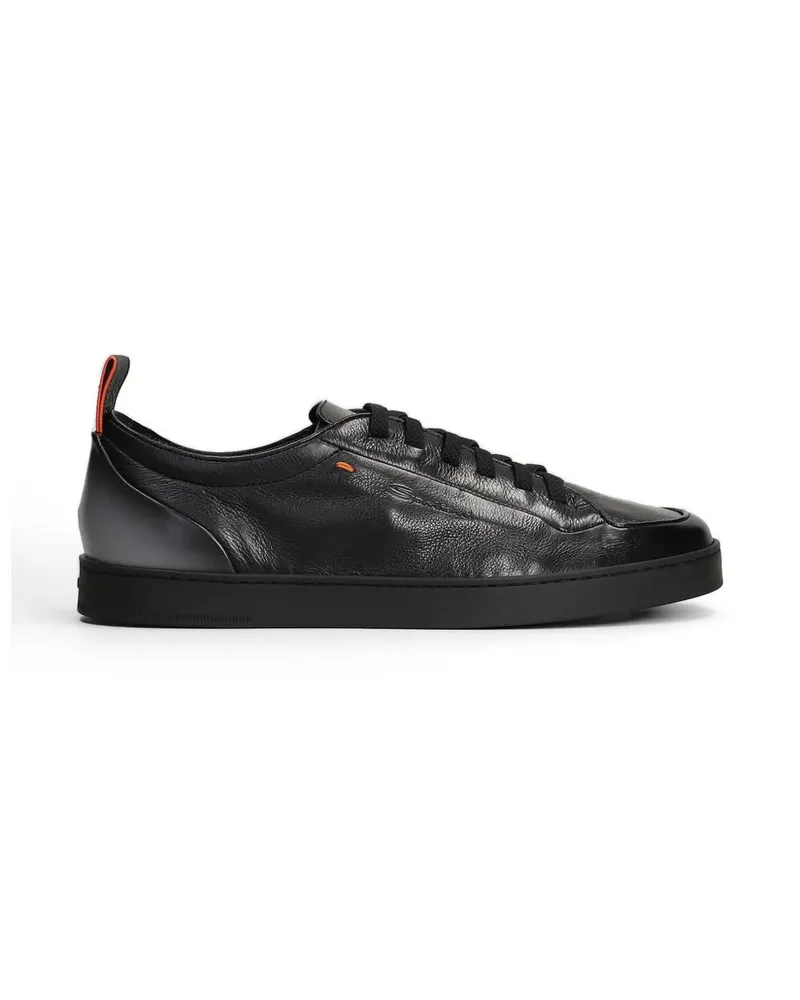 Santoni Off-Duty gradient-effect lace-up sneakers - Schwarz Schwarz