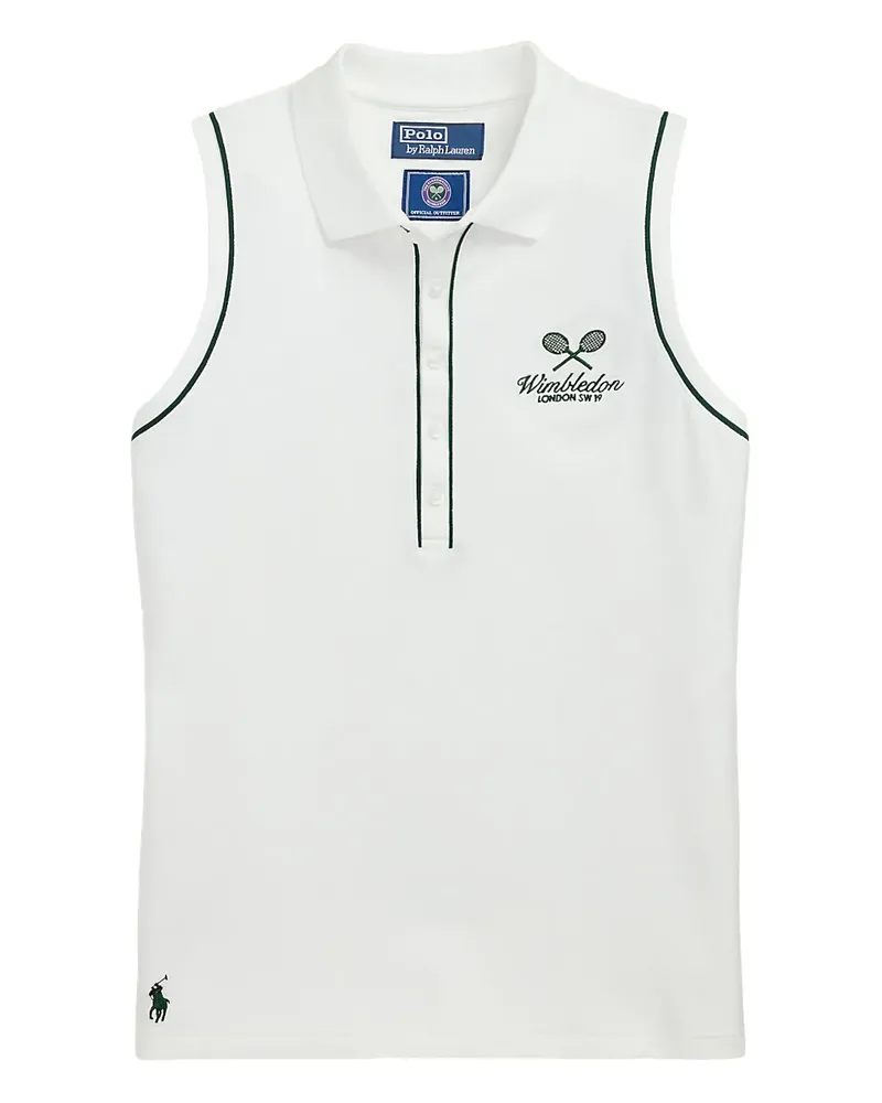 Ralph Lauren x Wimbledon Poloshirt mit Logo-Stickerei - Weiß Weiß