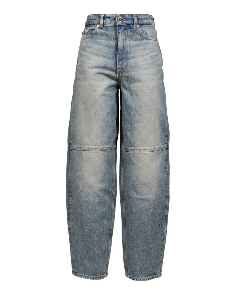 Ganni Stary Jeans mit Einsätzen - Blau Blau