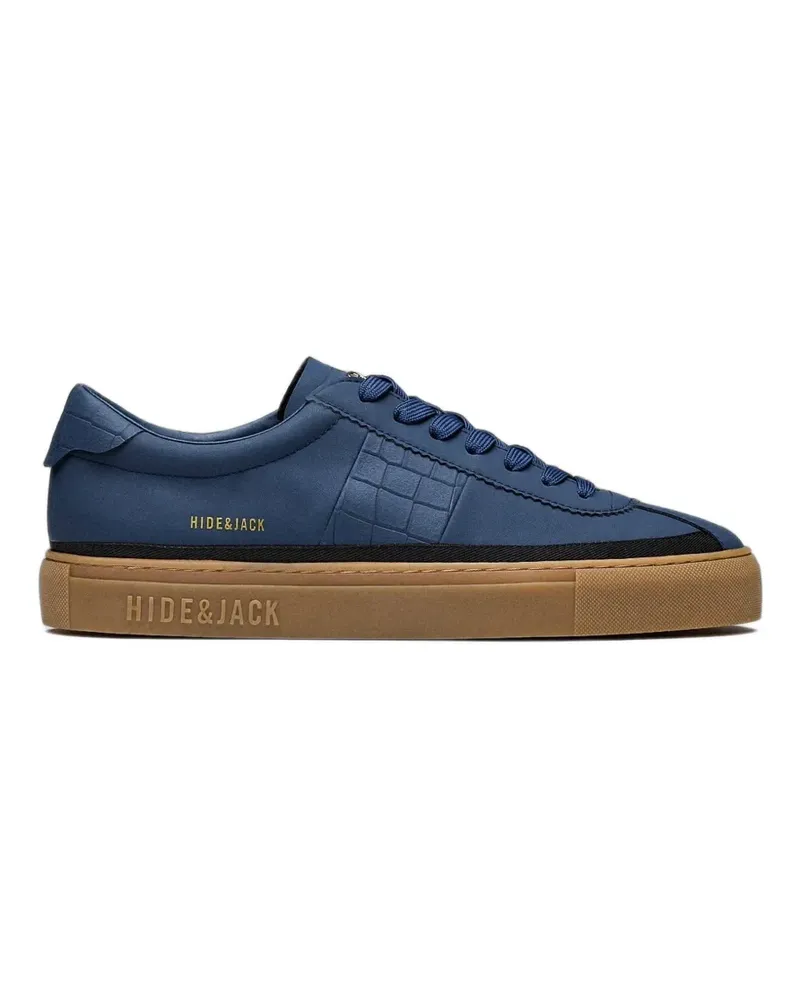 Hide & Jack croc-effect panel sneakers - Blau Blau