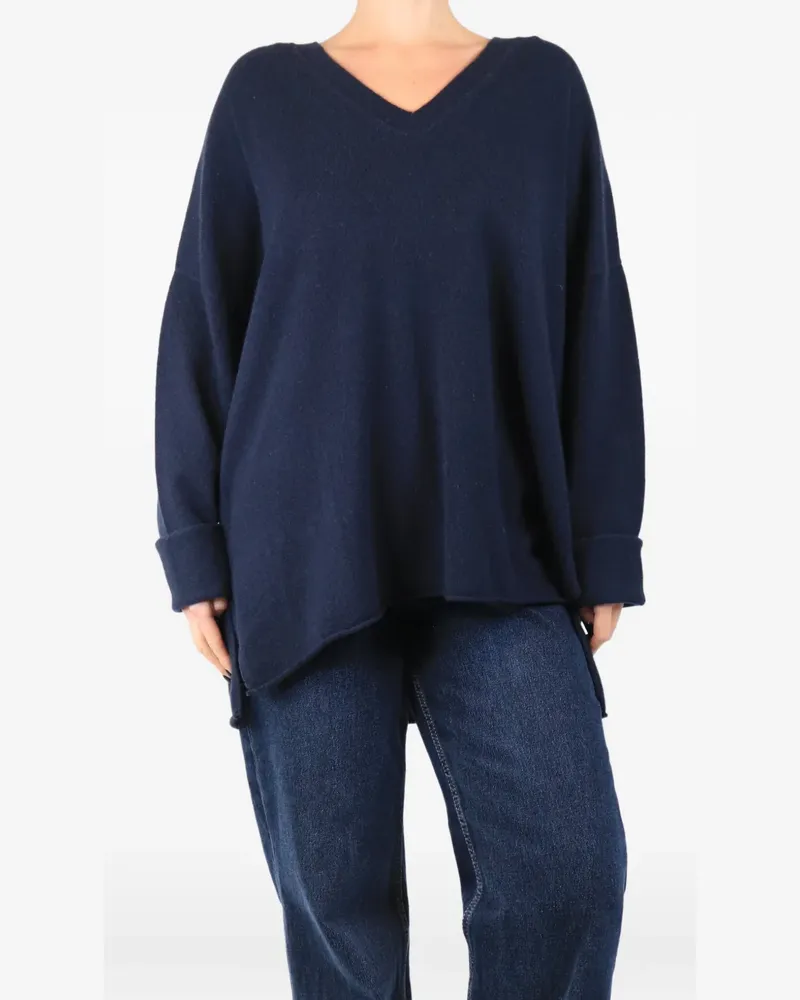 ALLUDE V-neck cashmere sweater - Blau Blau