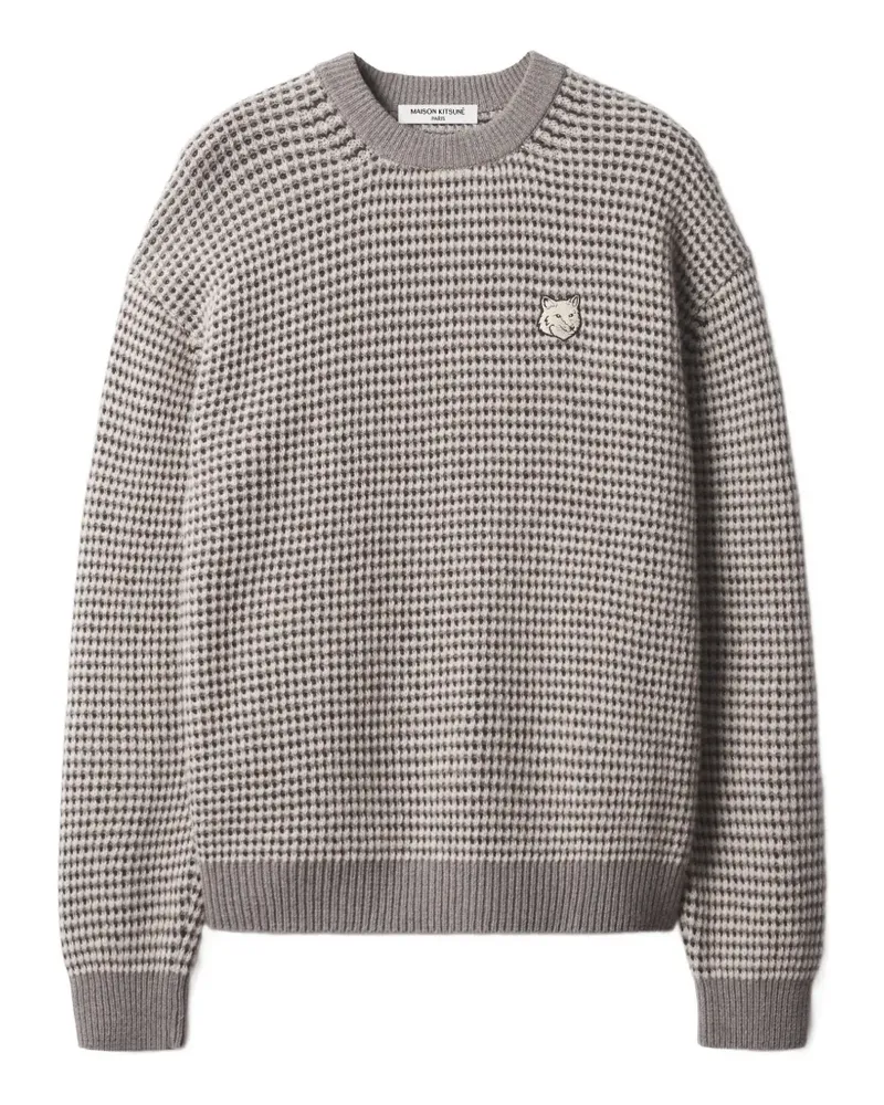 Kitsuné Pullover mit Fuchs-Patch - Nude Nude