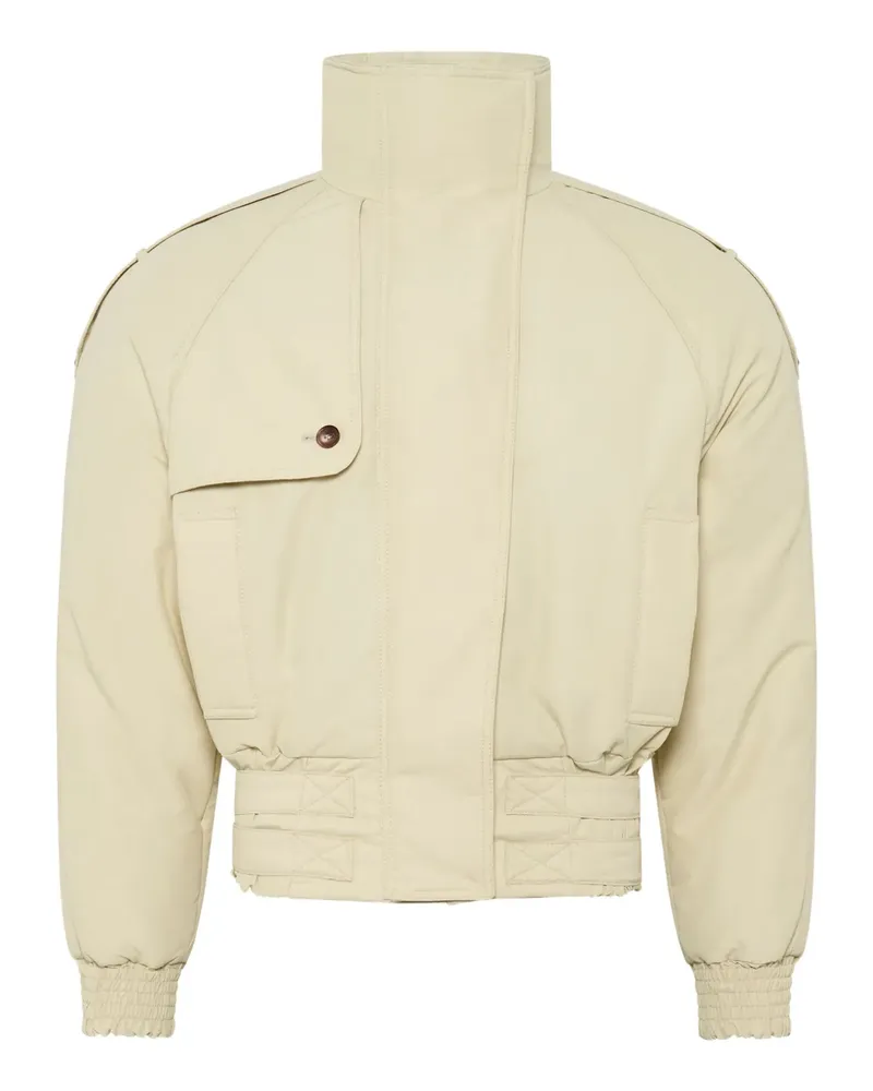 Marine Serre Bomberjacke mit Stehkragen - Weiß Weiß