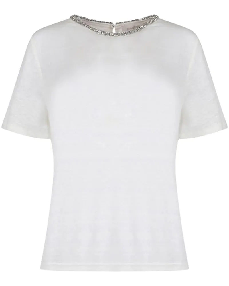 Zimmermann Verziertes Illustration T-Shirt - Weiß Weiß
