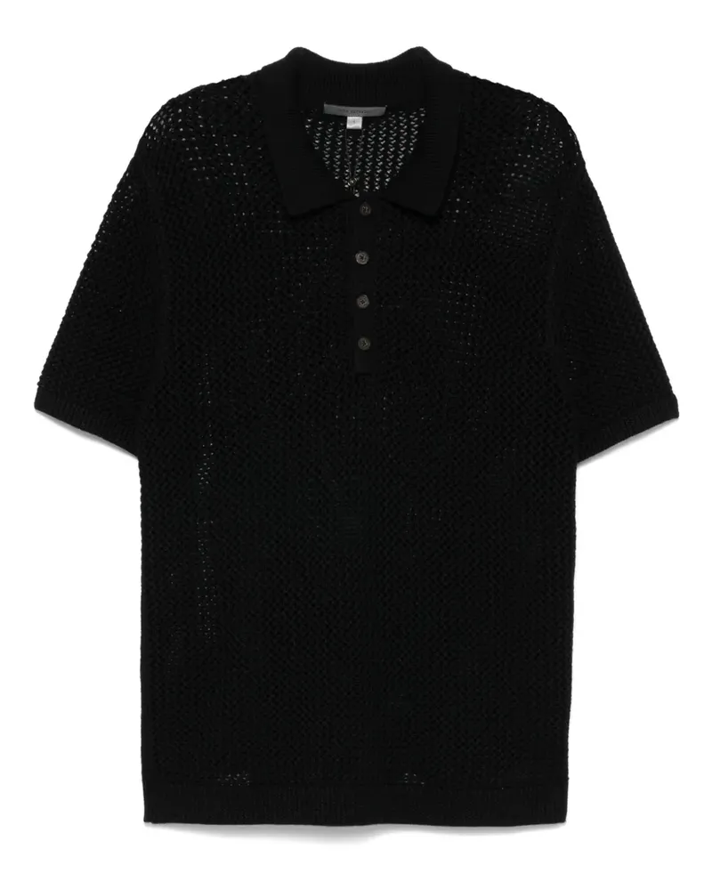 John Varvatos Kurzärmeliges Poloshirt - Schwarz Schwarz