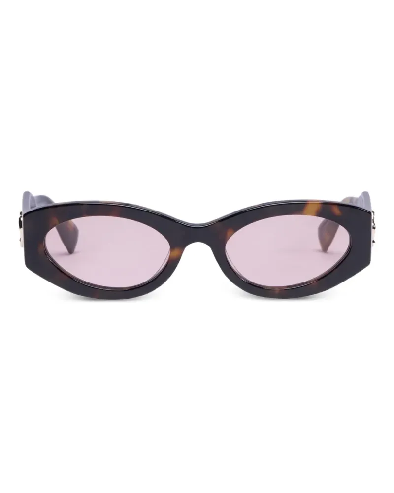 Viktor & Rolf Sonnenbrille mit ovalem Gestell - Braun Braun