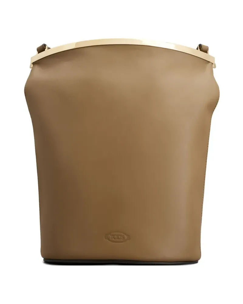 TOD'S Beuteltasche im Metallic-Look - Nude Nude