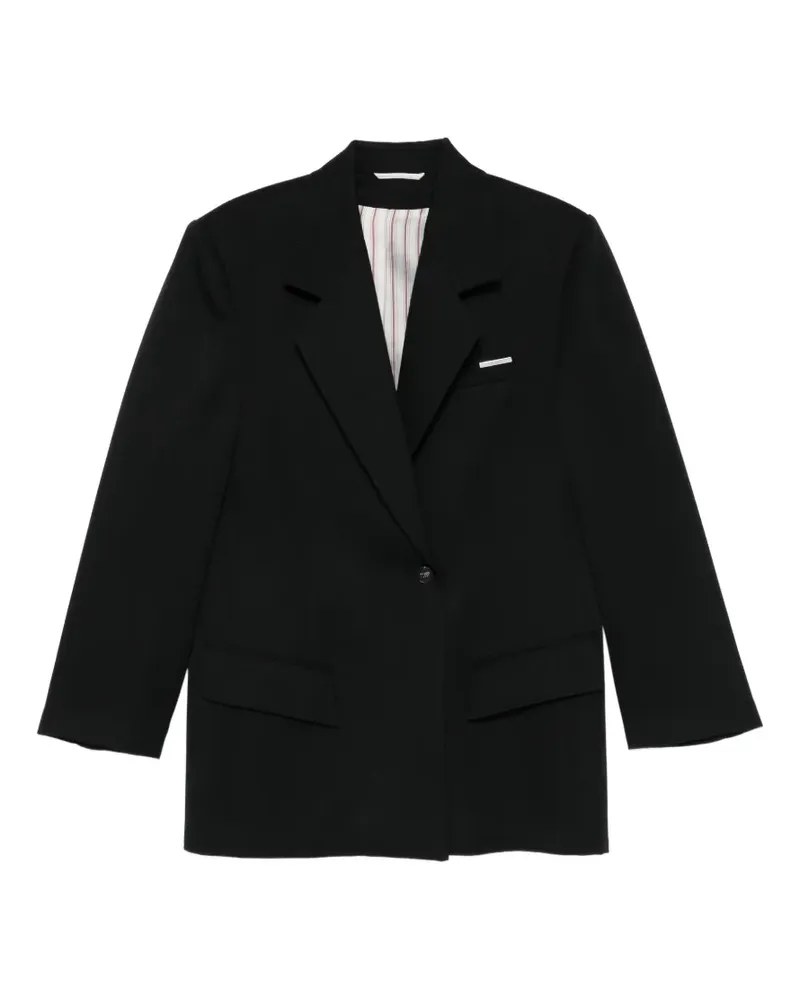 ATTICO notched-lapels blazer - Schwarz Schwarz