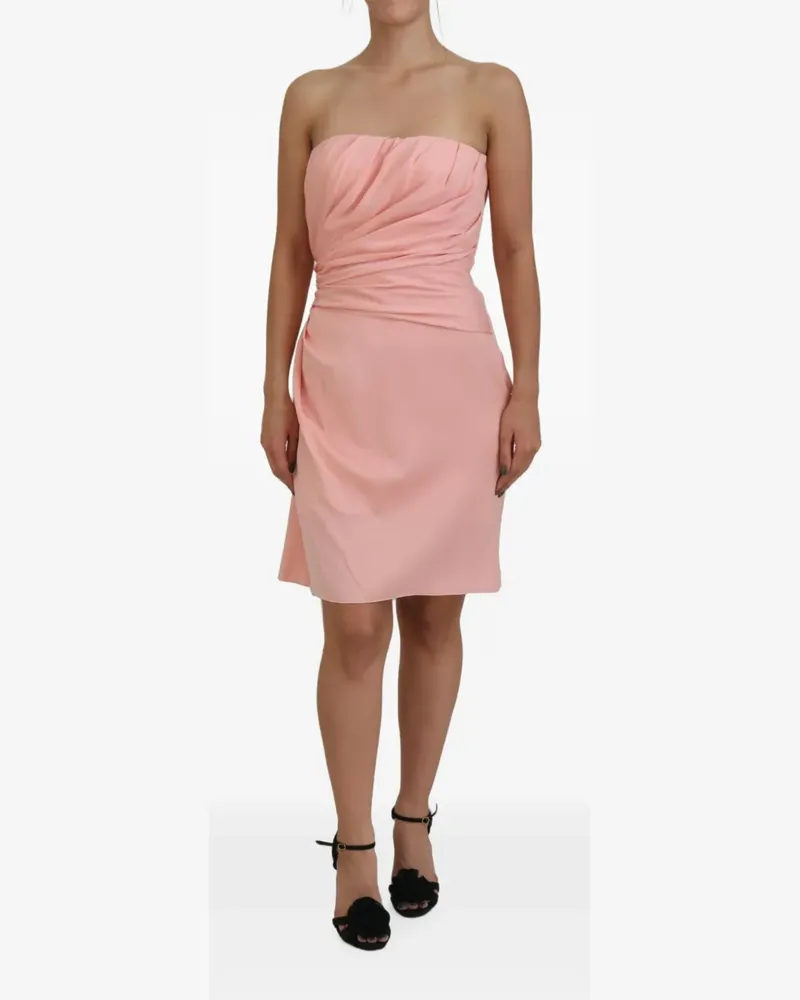 Dolce & Gabbana strapless draped mini dress - Rosa Rosa