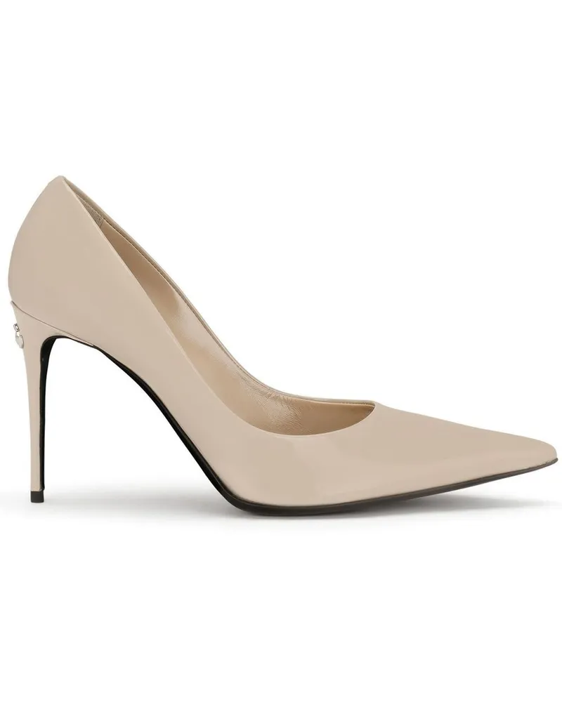 Dolce & Gabbana KIM DOLCE&GABBANA Pumps aus Lackleder 90mm - Nude Nude