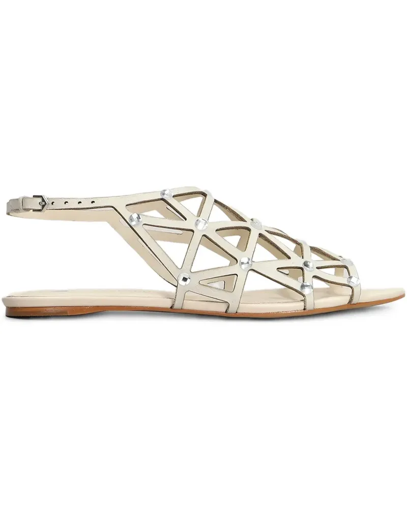 CARRANO Sandalen aus Leder - Weiß Weiß