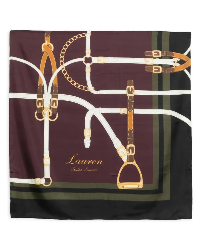Ralph Lauren Schal mit Ketten-Print - Braun Braun