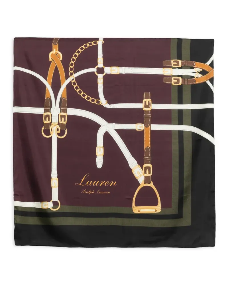 Ralph Lauren Schal mit Ketten-Print - Braun Braun