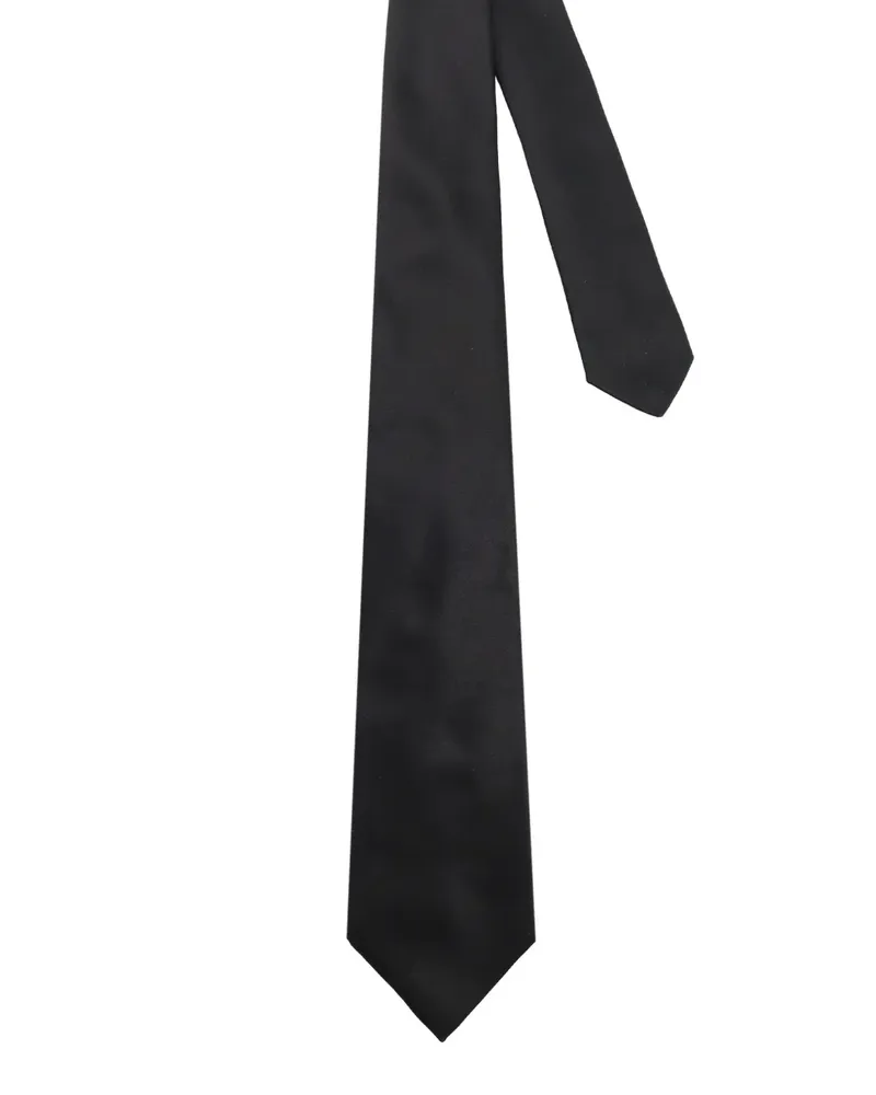 Kiton silk tie - Schwarz Schwarz