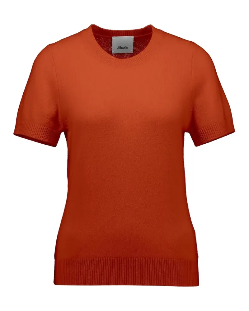 ALLUDE Kurzärmeliger Pullover - Orange Orange