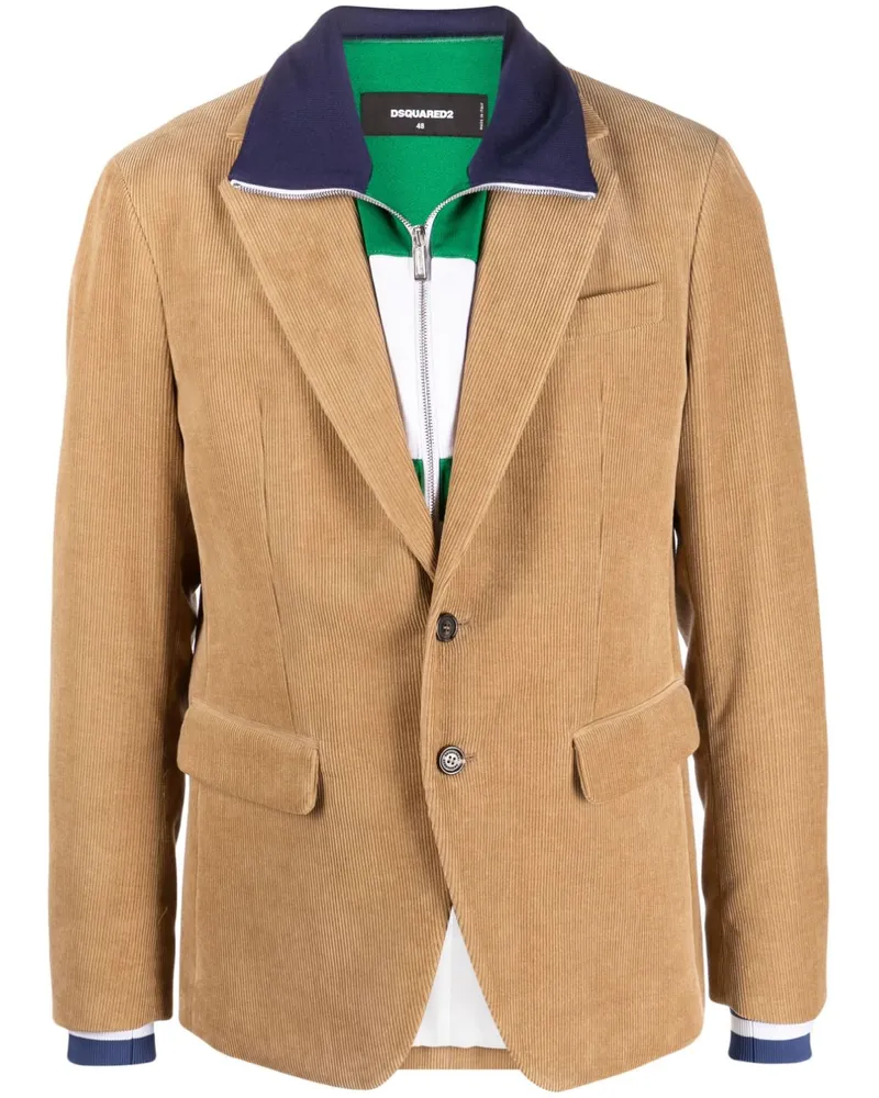 Dsquared2 Sakko im Layering-Look - Nude Nude
