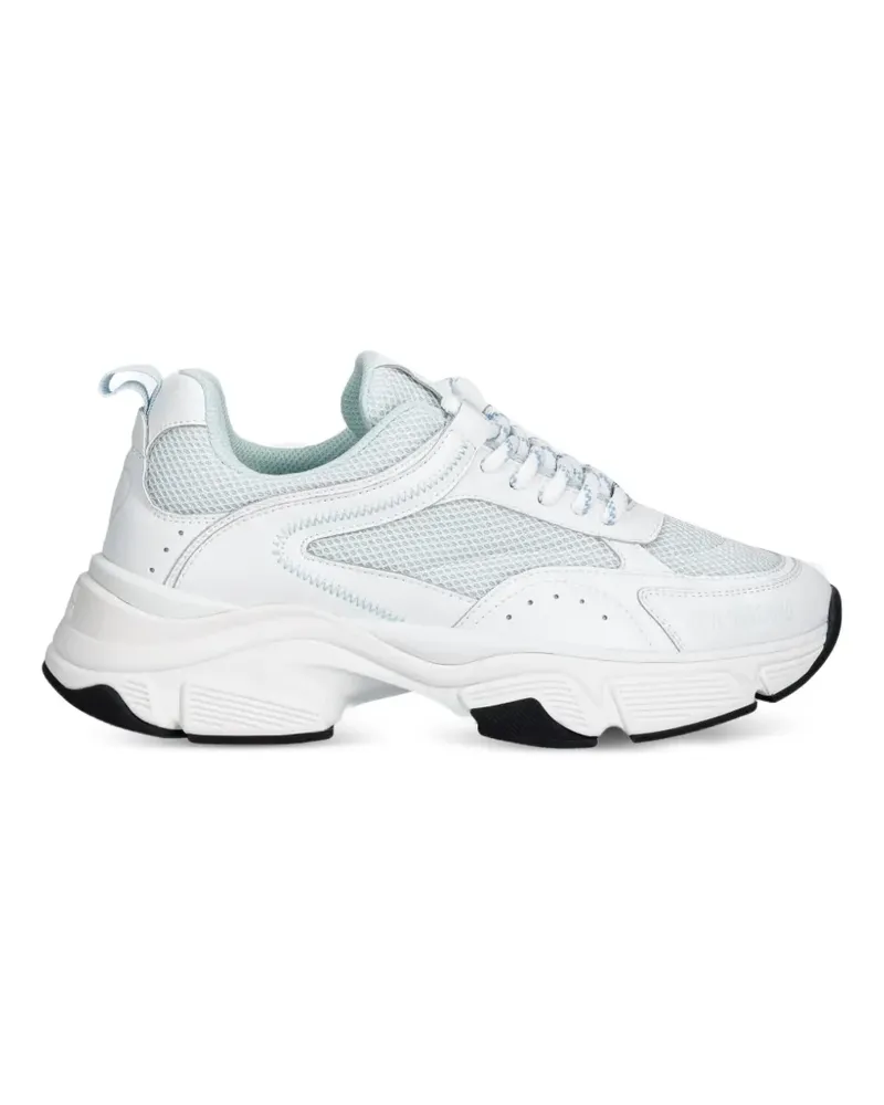 Moschino mesh-panelled chunky sneakers - Weiß Weiß
