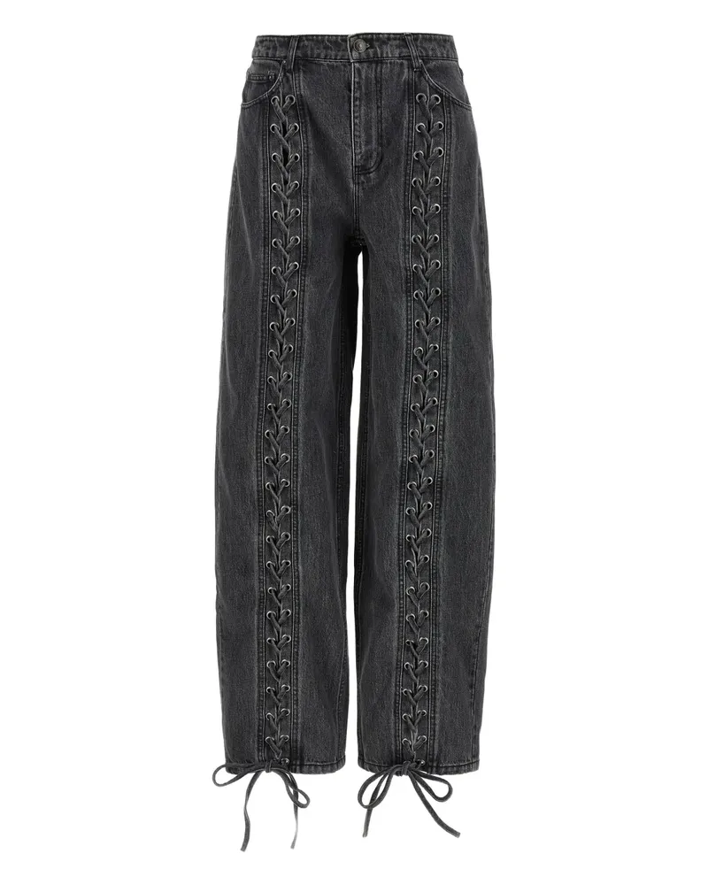ROTATE Birger Christensen laced leg jeans - Grau Grau