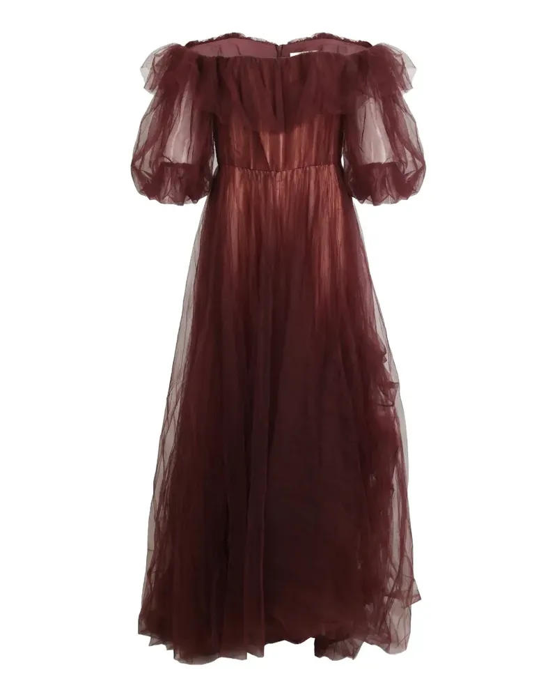 Valentino Garavani Gerüschtes Kleid mit Reißverschluss - Rot Rot