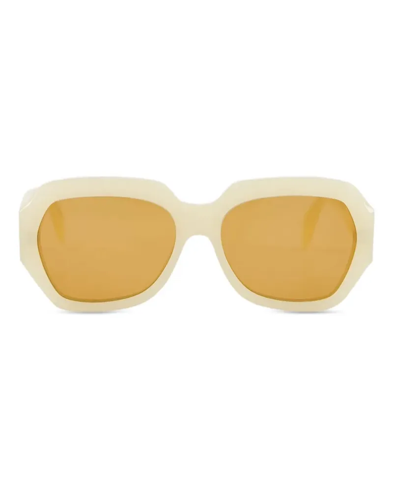 RETROSUPERFUTURE Sonnenbrille mit geometrischem Gestell - Nude Nude