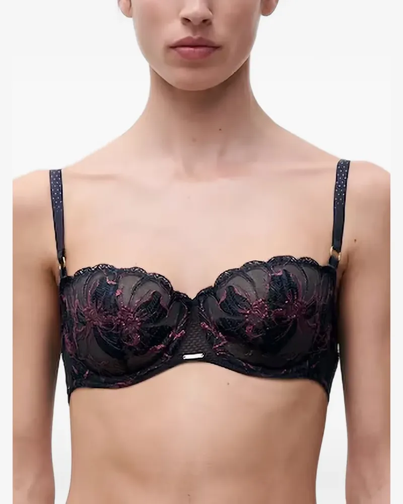 Chantelle embroidered lace-trim bra - Schwarz Schwarz