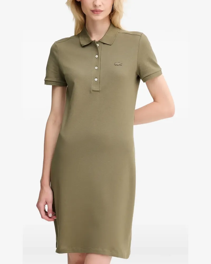 Lacoste Midikleid mit Poloshirtkragen - Grün Grün