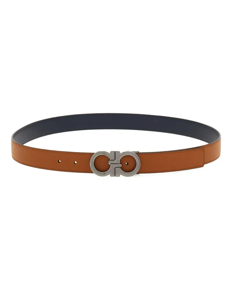 Ferragamo Wendbarer Gürtel mit Gancini-Schnalle - Braun Braun