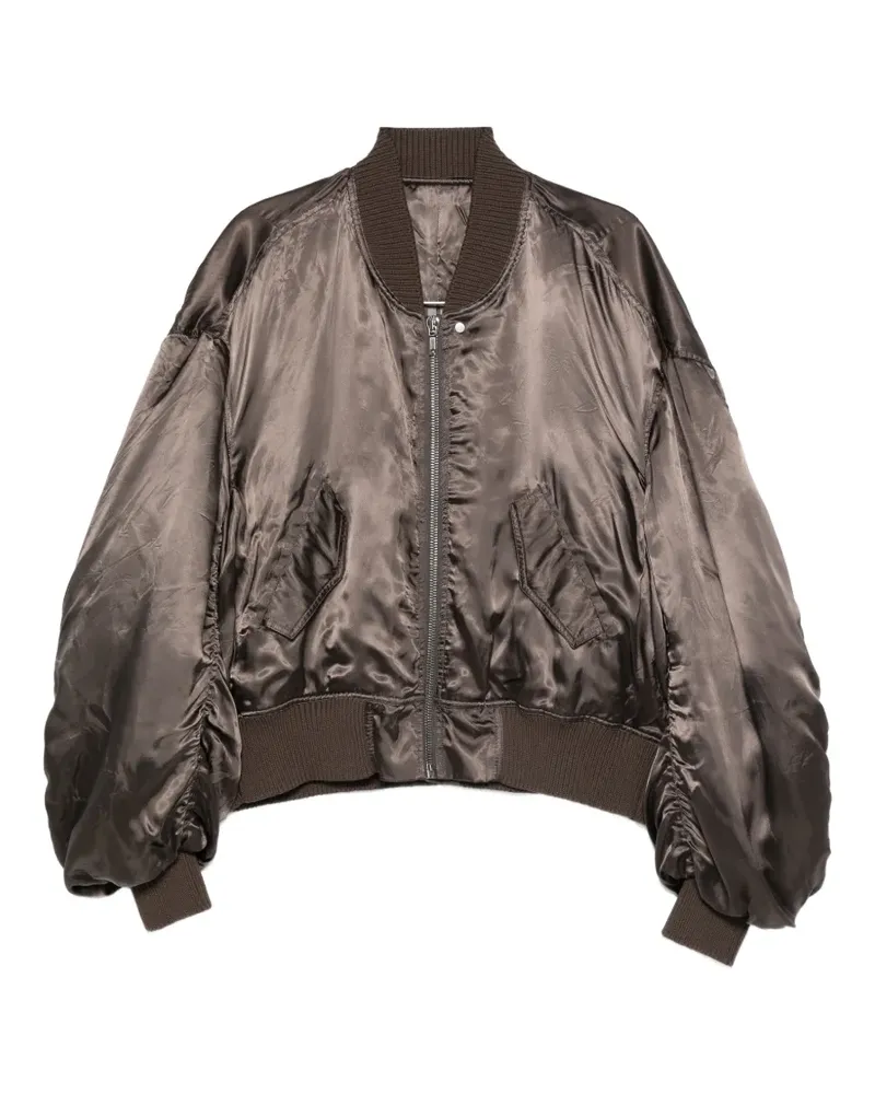 Rick Owens zip-up bomber jacket - Braun Braun
