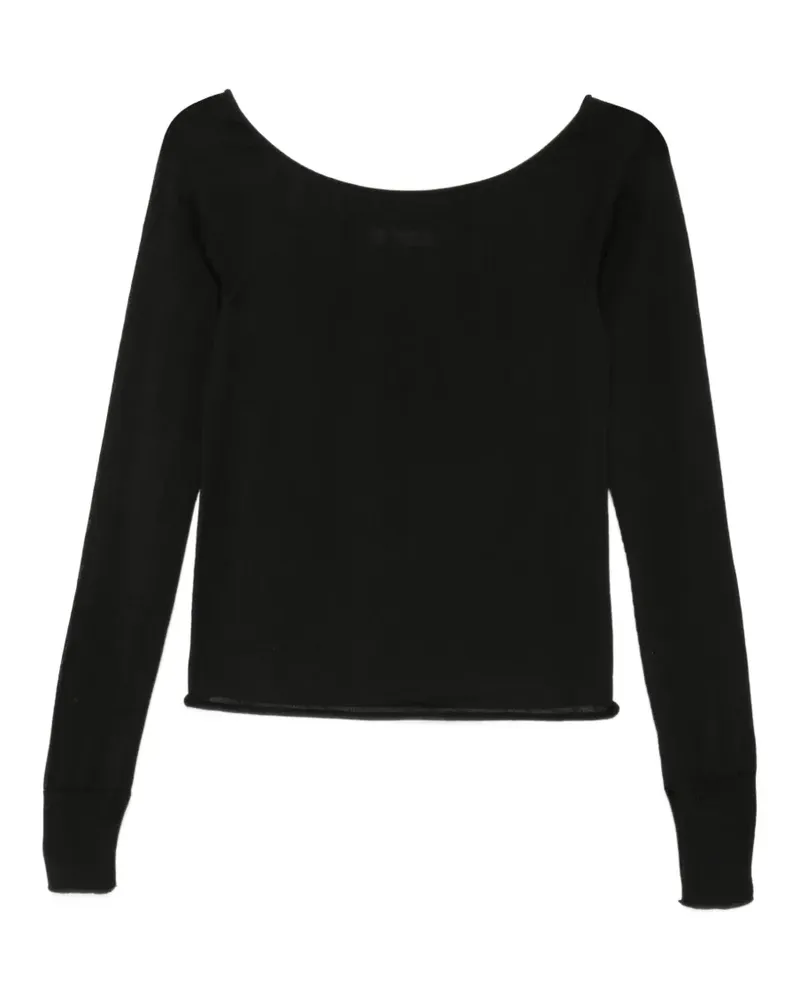 Liviana Conti Langärmeliger Pullover - Schwarz Schwarz