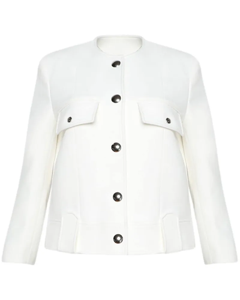 KHAITE Laybin Jacke mit Druckknöpfen - Weiß Weiß