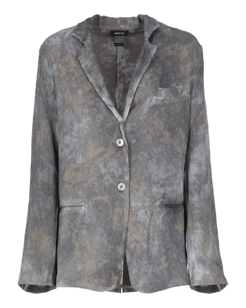 Avant Toi Blazer mit Taschen - Grau Grau