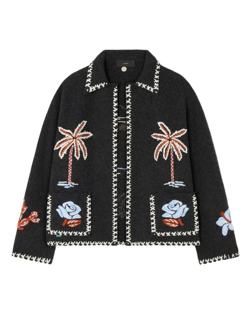 Alanui Bestickte Jacke mit Kettenbesatz - Schwarz Schwarz