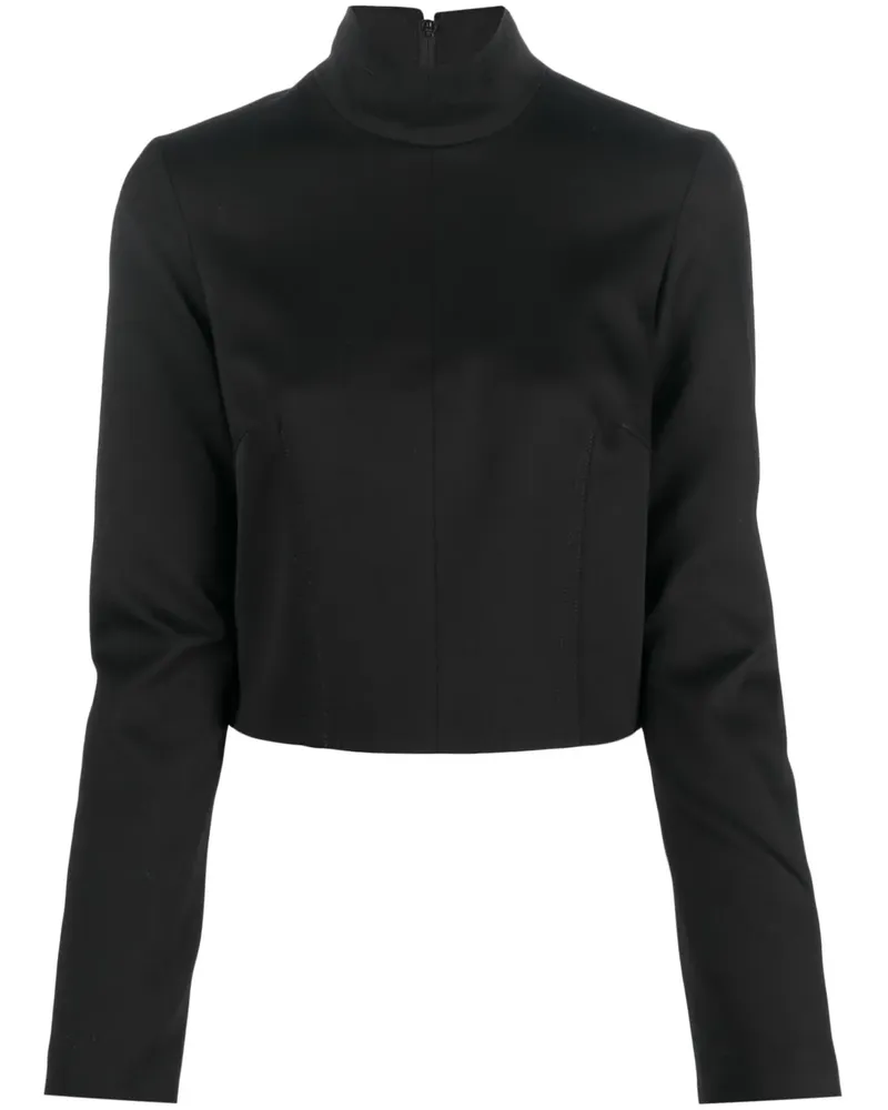 Maison Margiela Top mit Stehkragen - Schwarz Schwarz