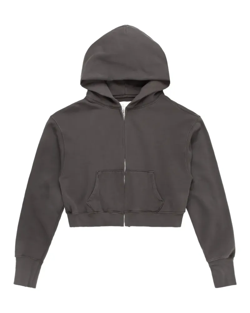LES TIEN Zendaya Cropped-Kapuzenjacke - Schwarz Schwarz