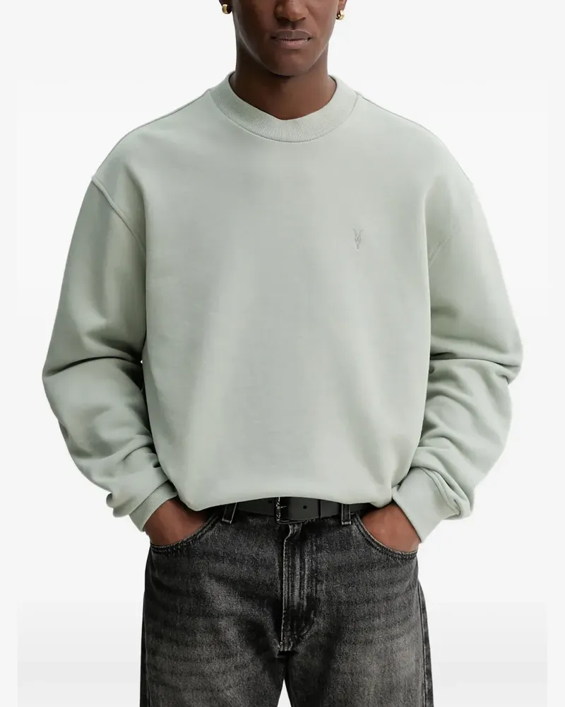 AllSaints Asher Sweatshirt mit Stickerei - Grün Grün